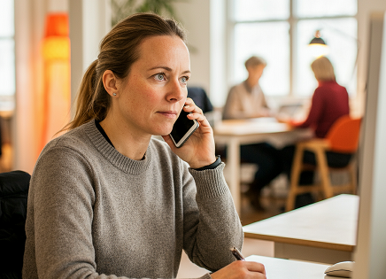 Customer Support use case example for AI voice generator