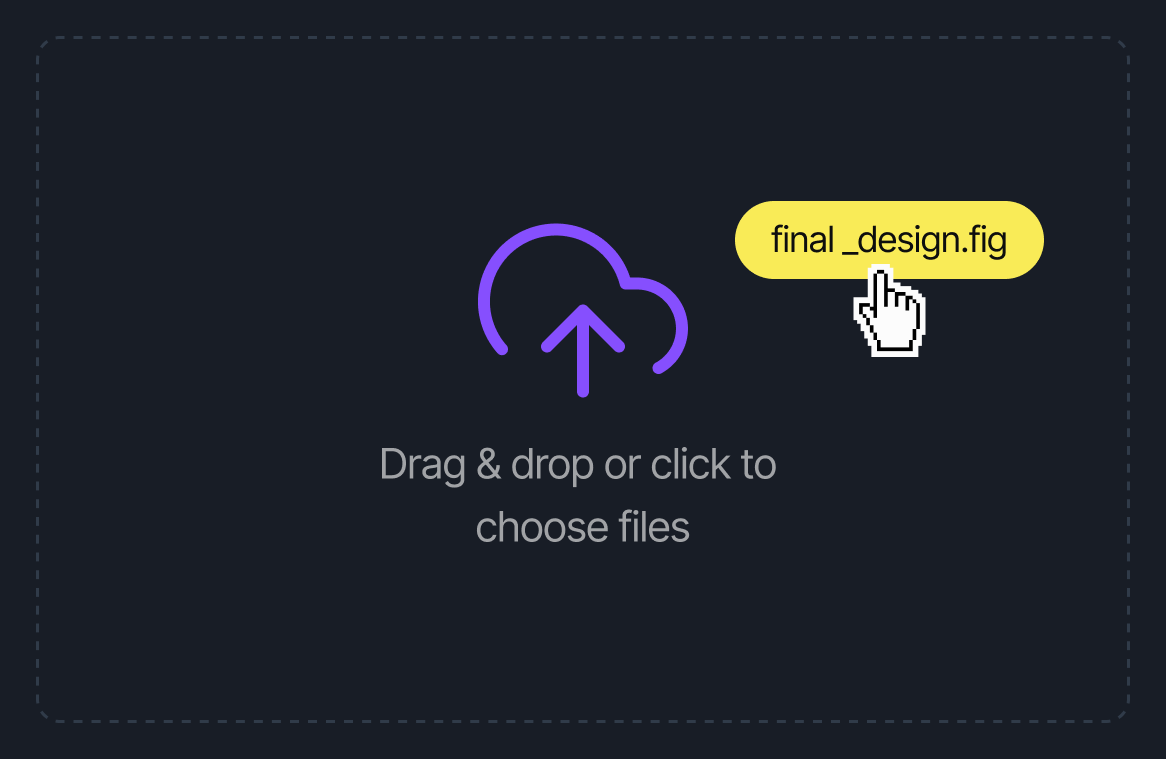 Fast and secure cloud upload feature